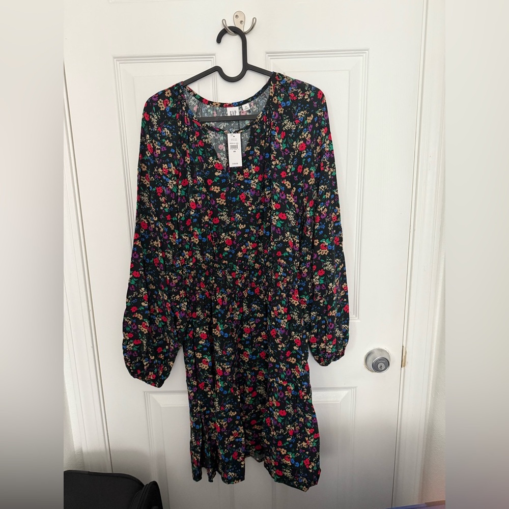 Flower printed gap dress